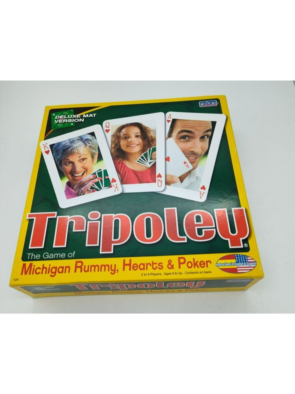 Cadaco TRIPOLEY Michigan Rummy Hearts Poker DELUXE MAT VERSION 2009 Sealed Deck